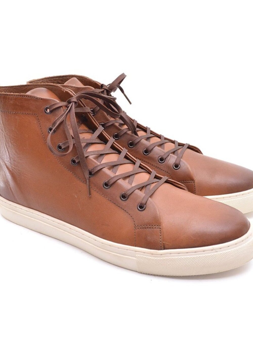 Men Thursday Premier High Top Sneakers 15 M Toffee Hand made